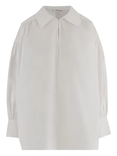 By Malene Birger Leonora V-neck Blouse In White