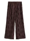 By Malene Birger Pleated Wide-leg Casual Pants In Brown