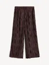 By Malene Birger Pleated Wide-leg Casual Pants In Brown