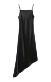 By Malene Birger Fiona Sleeveless Square-neck A-line Midi Dress In Black