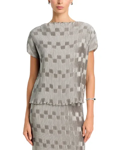 By Malene Birger Lianna Pleated Top In Gray