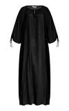 By Malene Birger Lily Corded Georgette Maxi Dress In Black