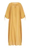 By Malene Birger Lily Corded Georgette Maxi Dress In Brown