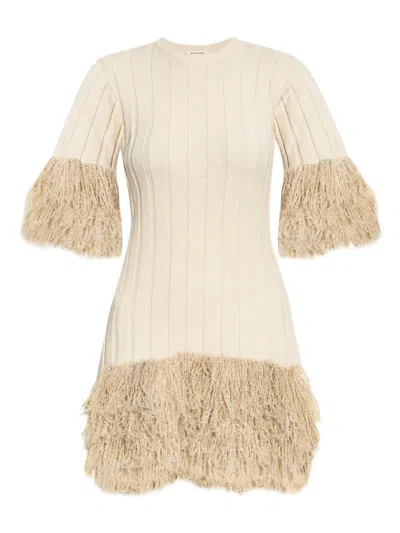 By Malene Birger Lina Mini Dress In Neutral