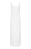By Malene Birger Lio Ribbed-knit Organic Cotton Midi Dress In White