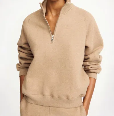 By Malene Birger Lipa Organic Sweatshirt In Kelp In Neutral