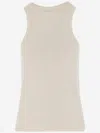By Malene Birger Lise Tank Top In Lyocell Blend In Neutral
