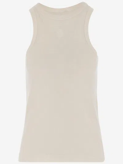 By Malene Birger Lise Tank Top In Lyocell Blend In Neutral