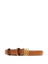 By Malene Birger Logo-buckle Leather Belt In Brown