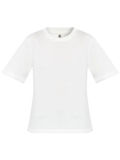 By Malene Birger Logo-embroidered T-shirt In White
