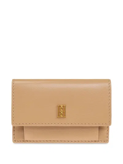 By Malene Birger Logo-plaque Cardholder In Neutrals