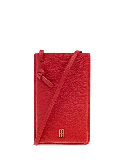 By Malene Birger Logo-plaque Phone Case In Red
