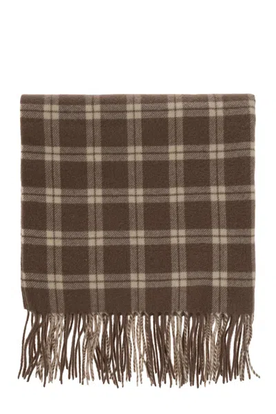 By Malene Birger Logo Scarf In Brown