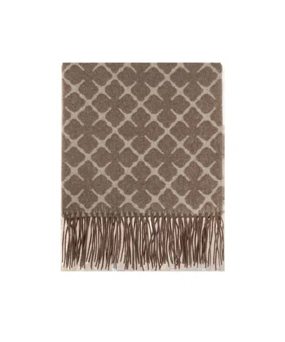 By Malene Birger Logo Scarf In Brown