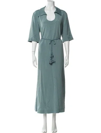Pre-owned By Malene Birger Long Dress In Blue
