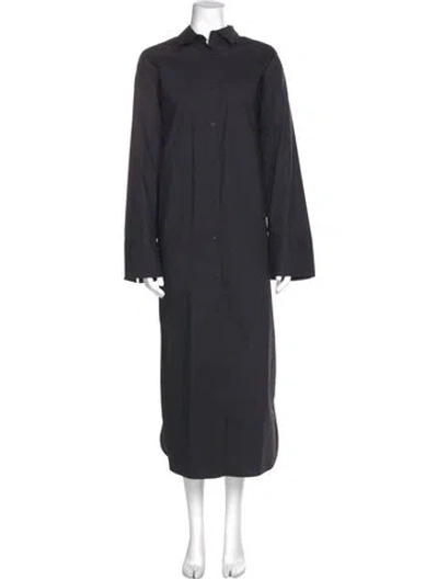 Pre-owned By Malene Birger Long Dress In Gray