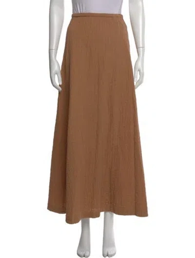 Pre-owned By Malene Birger Long Skirt In Brown