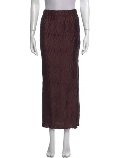 Pre-owned By Malene Birger Long Skirt In Brown