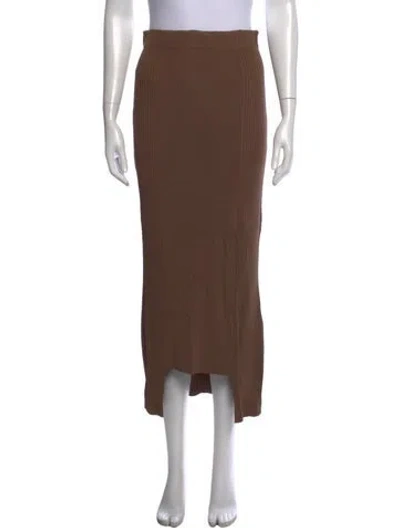 Pre-owned By Malene Birger Long Skirt In Brown