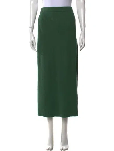Pre-owned By Malene Birger Long Skirt In Green