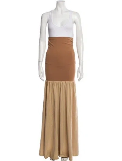 Pre-owned By Malene Birger Long Skirt In Neutral