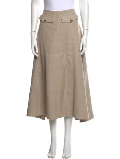 Pre-owned By Malene Birger Long Skirt In Neutral