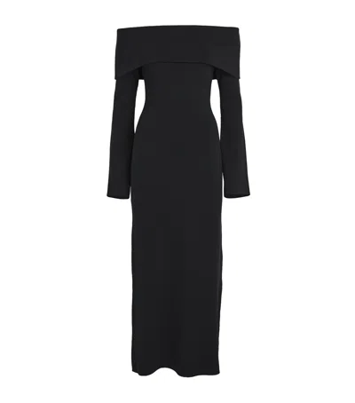 By Malene Birger Long-sleeve Bennie Midi Dress In Black