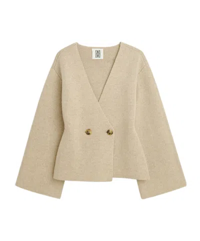 By Malene Birger Long Sleeve Cardigan In Neutral