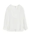 By Malene Birger Fayette Yoked High-low Blouse In White