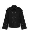 By Malene Birger Alisandra Stretch-cotton Trench Coat In Black