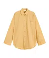 By Malene Birger Derris Oversized Organic Cotton Shirt In Orange