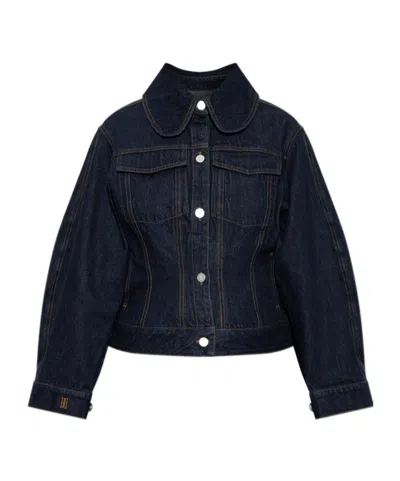 By Malene Birger Long-sleeve Denim Jacket In Blue