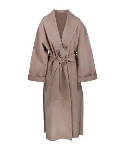 By Malene Birger Long-sleeved Coat In Blue