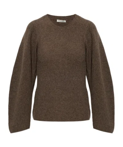 By Malene Birger Long-sleeved Sweater In Brown