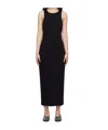 By Malene Birger Lovelo Ribbed Maxi Dress In Black