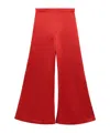 By Malene Birger Lucee Satin Wide-leg Pants In Red