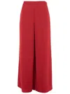 By Malene Birger Lucee Flared-leg Satin Trousers In Red