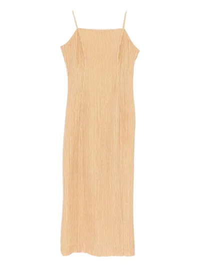 By Malene Birger Lucille Crease Dress In Brown