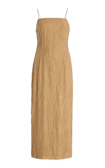 BY MALENE BIRGER LUCILLE PLISSÉ MIDI DRESS