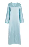 By Malene Birger Lucina Relaxed Midi Dress In Blue
