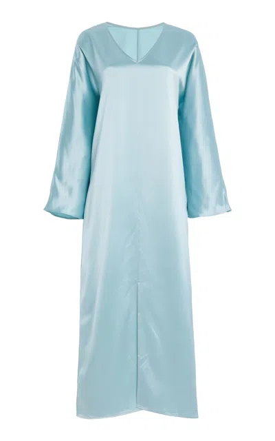 By Malene Birger Lucina Relaxed Midi Dress In Blue