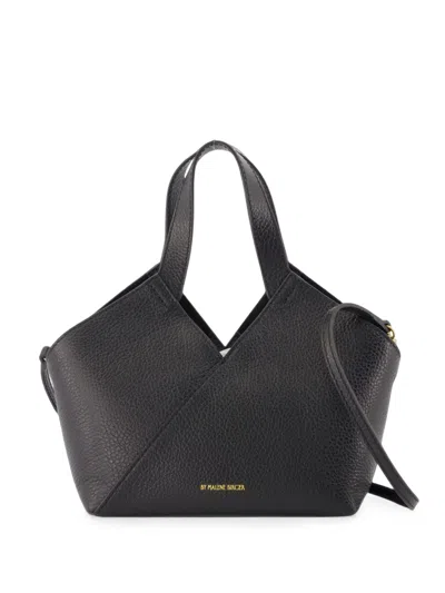 By Malene Birger Lulle Grained Leather Tote Bag In Black