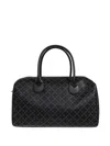 By Malene Birger Lullu Small Patterned Top Handle Tote Bag In Black