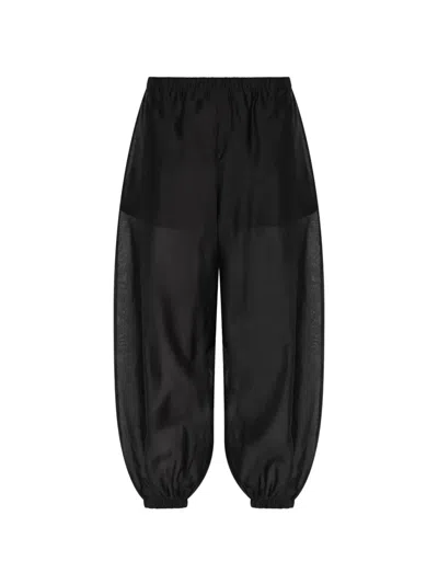 By Malene Birger Lumas Elasticated-cuffs Trousers In Black