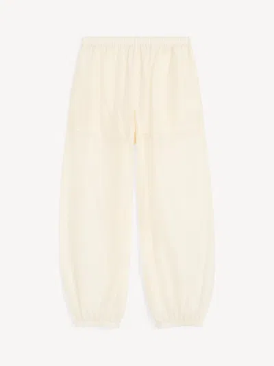 By Malene Birger Lumas Silk Organza Trousers In White