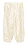 By Malene Birger Lumonas Printed Silk Pants In Off-white