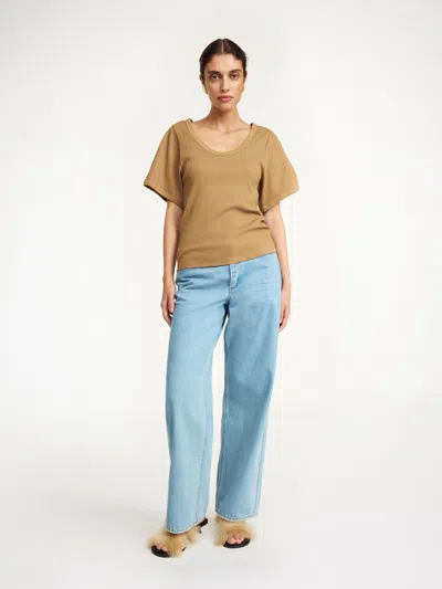 By Malene Birger Lunai T-shirt In Light Brown