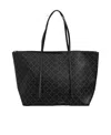 By Malene Birger Luze Monogram-print Tote Bag In Black