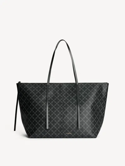 By Malene Birger Luze Tote Bag In Charcoal