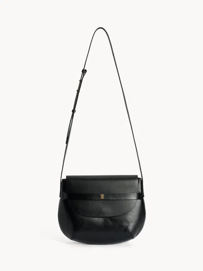 By Malene Birger Maellon Leather Shoulder Bag In Black